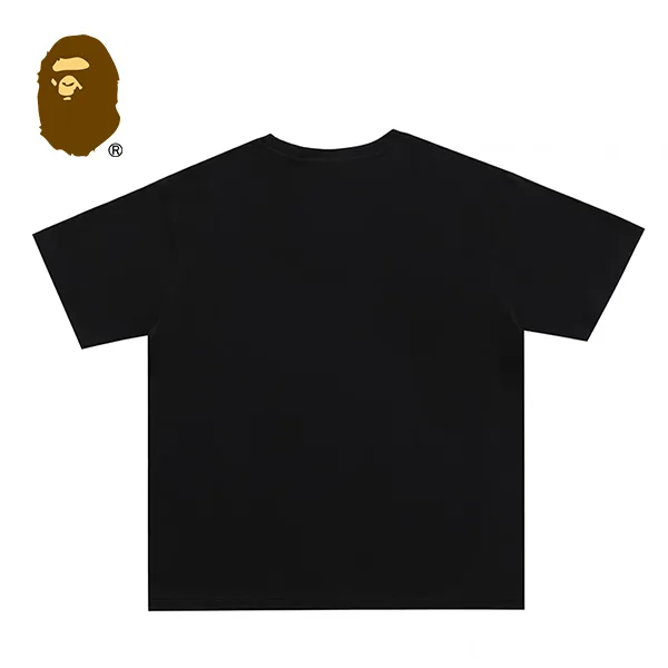 BAPE STA 猿人頭閃電印花字母短袖T恤