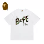 BAPE STA 迷彩閃電字母LOGO印花短袖T恤