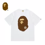 BAPE 前後猿人頭印花純色短袖T恤