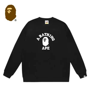 BAPE 猿人頭字母印花圓領衛衣