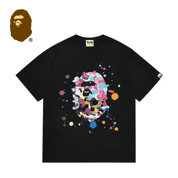 BAPE 猿人頭潑墨US限定短袖T恤 BAPE 猿人頭潑墨US限定短袖T恤