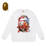 BAPE 聖誕猿人頭圓領套頭衛衣