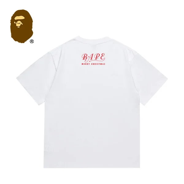 BAPE 聖誕鈴鐺迷彩禮物盒猿人印花短袖T恤