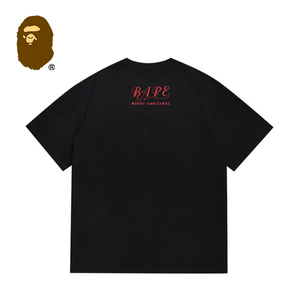 BAPE 聖誕鈴鐺迷彩禮物盒猿人印花短袖T恤