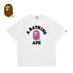BAPE 迷彩猿人字母印花短袖T恤