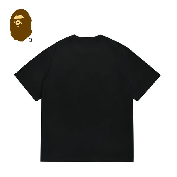 BAPE 迷彩猿人字母印花短袖T恤