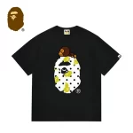 BAPE 童裝 猿人頭波點小睡猴印花短袖T恤