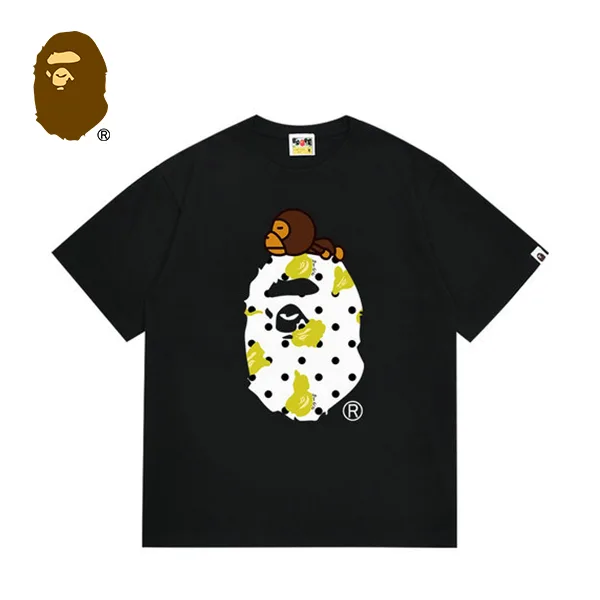 BAPE 童裝 猿人頭波點小睡猴印花短袖T恤 BAPE 童裝 猿人頭波點小睡猴印花短袖T恤