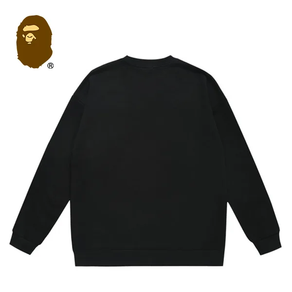 BAPE 拉鍊迷彩鯊魚頭印花圓領衛衣