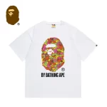 BAPE 花朵迷彩猿人頭字母印花短袖T恤