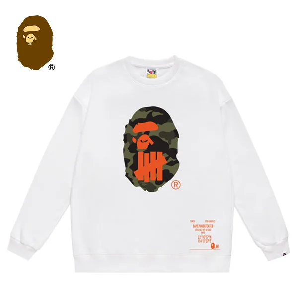 BAPE UNDEFEATED 聯名不敗五道槓迷彩猿人圓領衛衣 BAPE UNDEFEATED 聯名不敗五道槓迷彩猿人圓領衛衣