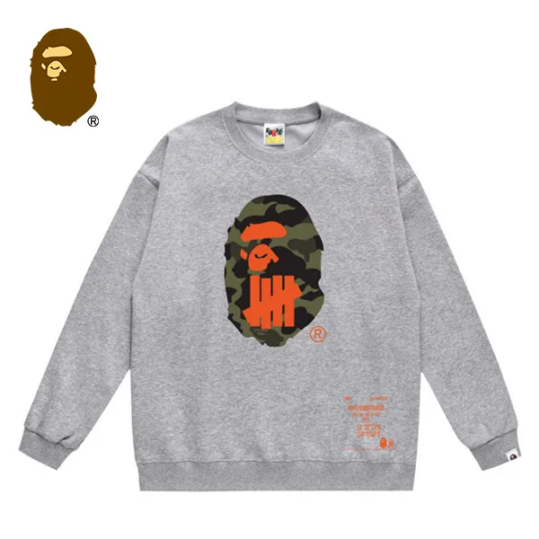 BAPE UNDEFEATED 聯名不敗五道槓迷彩猿人圓領衛衣 BAPE UNDEFEATED 聯名不敗五道槓迷彩猿人圓領衛衣