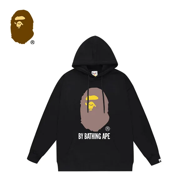 BAPE 胸前大猿人頭LOGO印花連帽衛衣