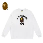 BAPE 經典猿人頭字母印花圓領衛衣