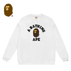BAPE 經典猿人頭字母印花圓領衛衣