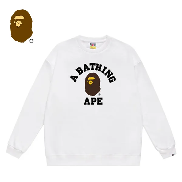 BAPE 經典猿人頭字母印花圓領衛衣 BAPE 經典猿人頭字母印花圓領衛衣