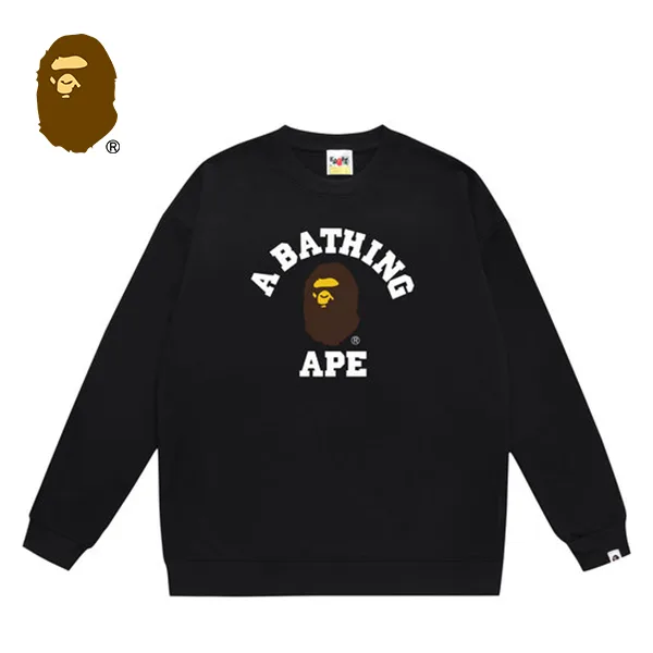 BAPE 經典猿人頭字母印花圓領衛衣 BAPE 經典猿人頭字母印花圓領衛衣