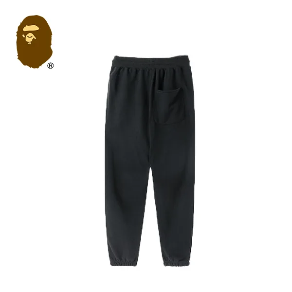 BAPE 經典猿人頭刺繡小標長褲休閒運動褲