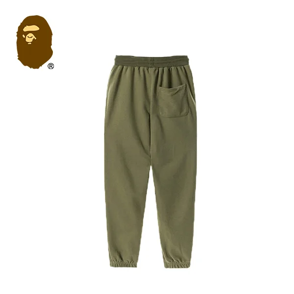 BAPE 經典猿人頭刺繡小標長褲休閒運動褲