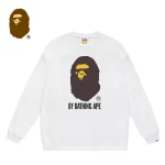 BAPE 胸前大猿人頭LOGO印花圓領套頭衛衣