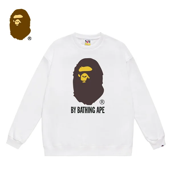BAPE 胸前大猿人頭LOGO印花圓領套頭衛衣 BAPE 胸前大猿人頭LOGO印花圓領套頭衛衣