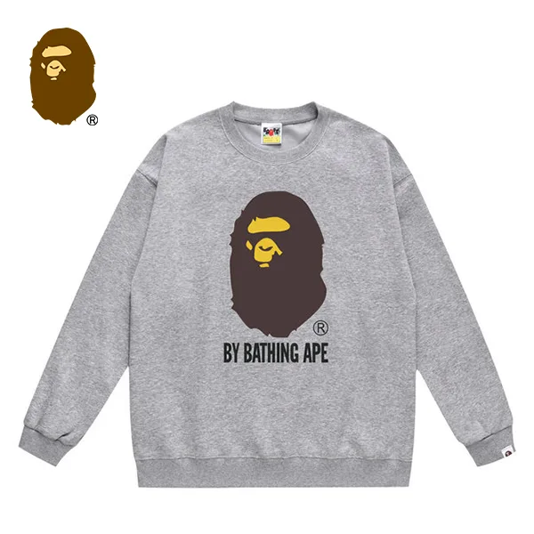 BAPE 胸前大猿人頭LOGO印花圓領套頭衛衣 BAPE 胸前大猿人頭LOGO印花圓領套頭衛衣