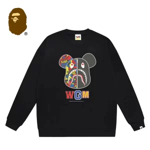 BAPE WGM 迷彩暴力熊圓領衛衣