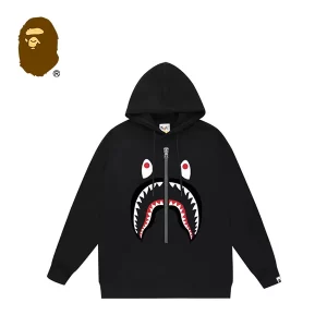 BAPE 鯊魚拉鍊印花衛衣連帽衫