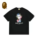 BAPE BABY MILO 混合迷彩小猴子印花短袖T恤