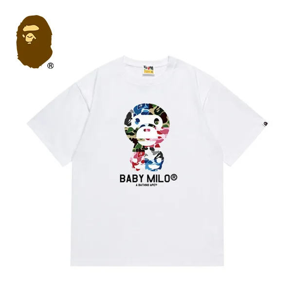 BAPE BABY MILO 混合迷彩小猴子印花短袖T恤 BAPE BABY MILO 混合迷彩小猴子印花短袖T恤