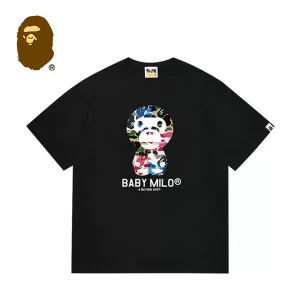 BAPE BABY MILO 混合迷彩小猴子印花短袖T恤