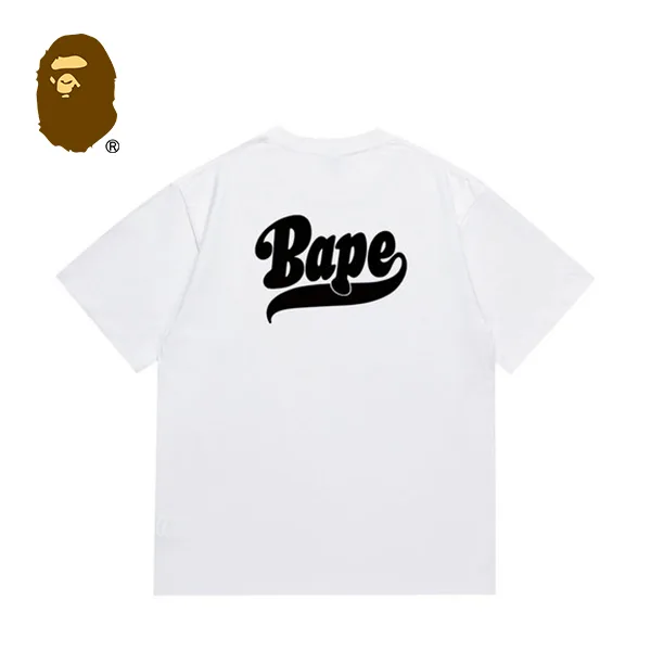 BAPE 猿人頭圓章字母印花短袖T恤 BAPE 猿人頭圓章字母印花短袖T恤