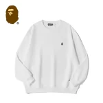 BAPE 經典猿人刺繡標寬鬆圓領套頭衛衣